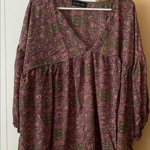 NWOT.  Beautifully chic silky top.  From BelAge